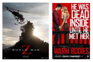 Posters for War World Z & Warm Bodies