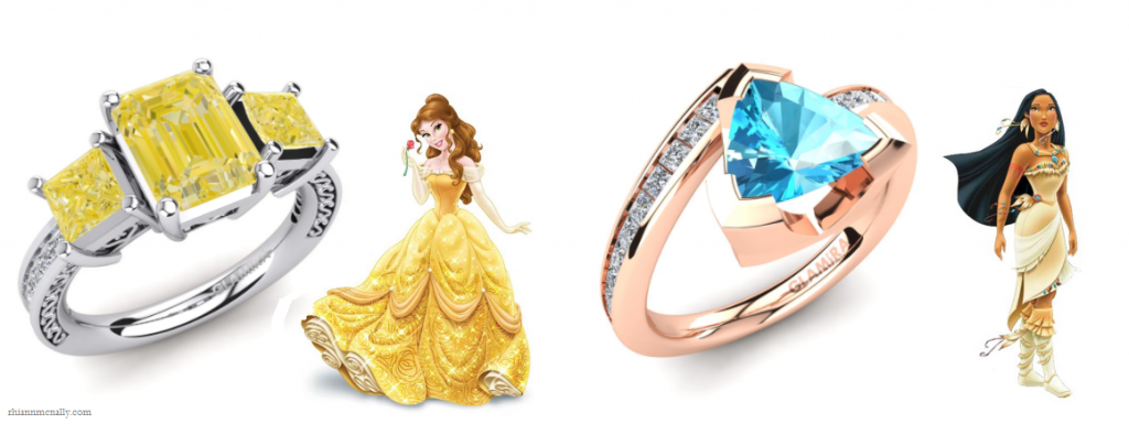 Belle and Pocahontas's Engagement Rings